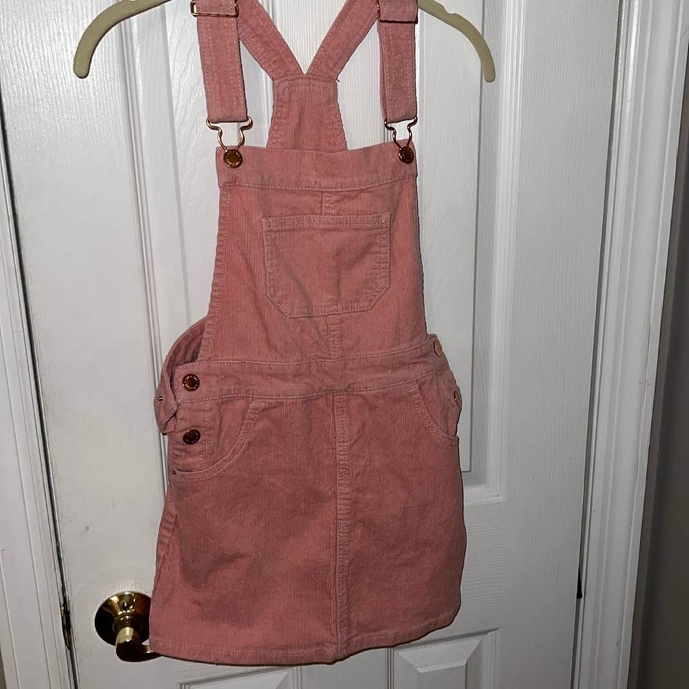 Corduroy overall dress